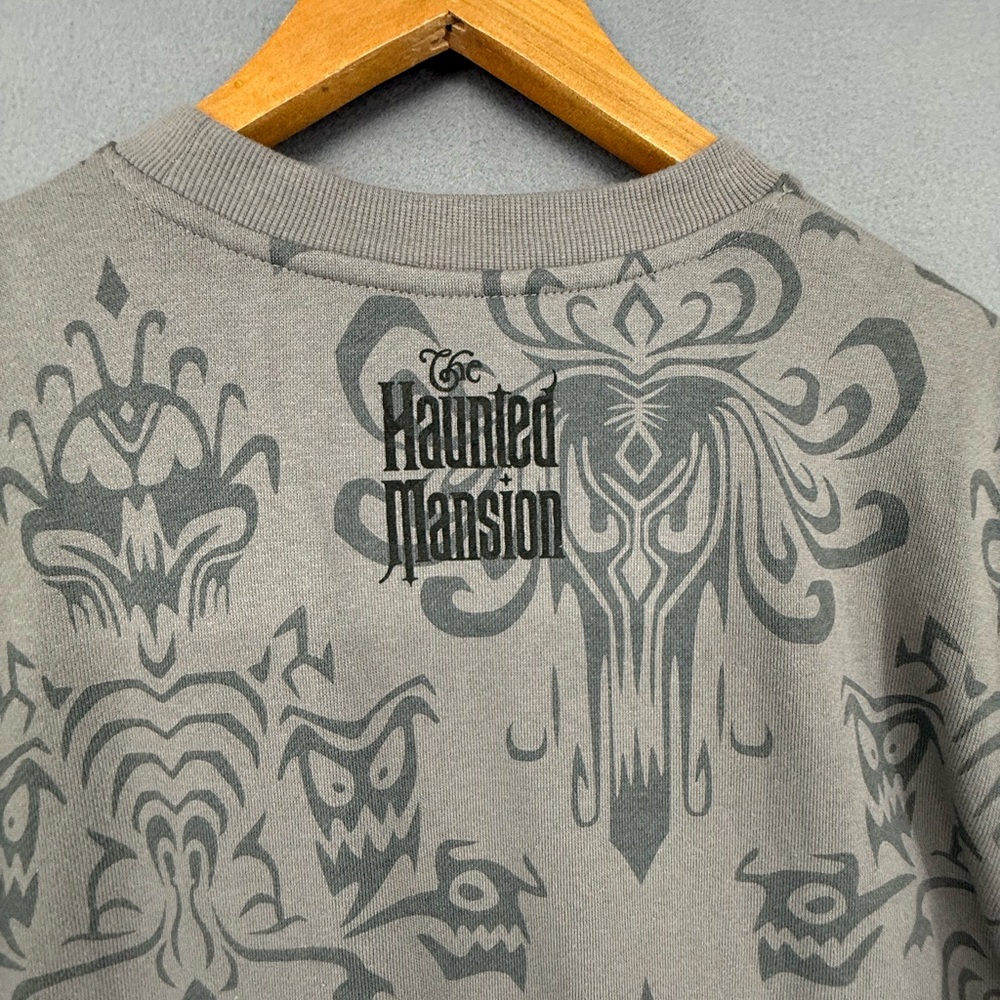 Disney Parks Haunted Mansion Wallpaper Print Pullover  Sweatshirt Unisex Sizing - Picture 3 of 8